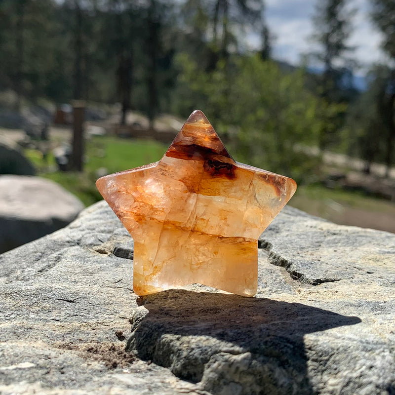 Fire Quartz Star Shape