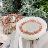 Mala Golden Sunstone Bracelet With Velvet Pouch