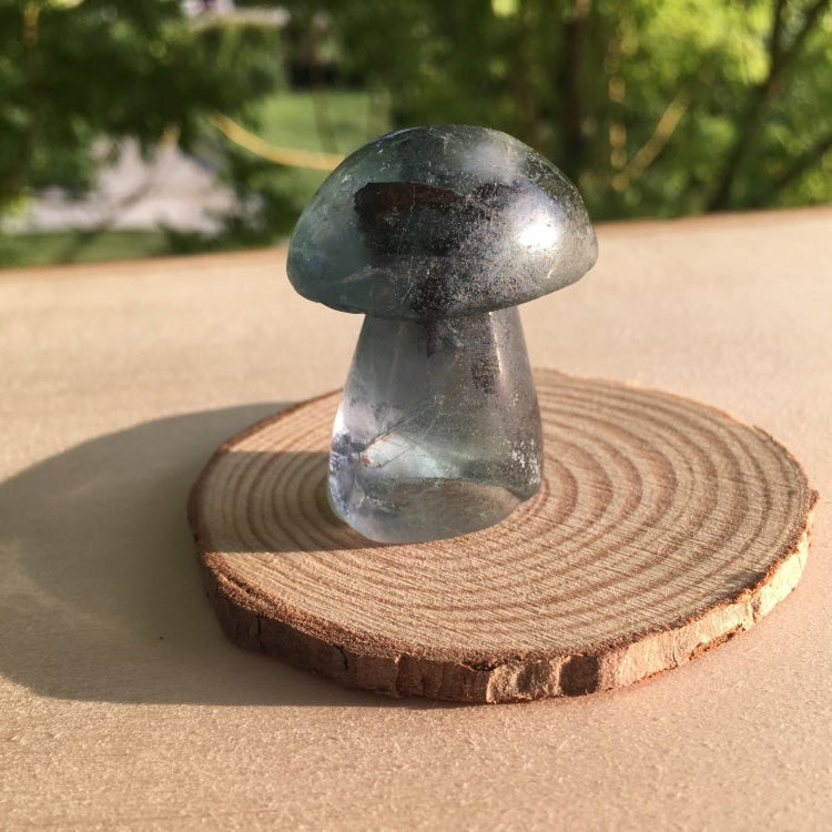 Green Fluorite Mushroom - mushroom