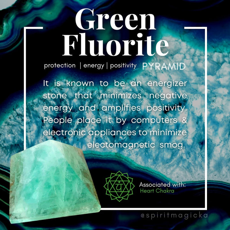 Green Fluorite Pyramid - Medium - pyramids