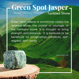 Green Spot Jasper Tumbled Cube - tumbledstone
