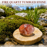 Piedra rodada cuarzo fuego