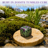 Rubi em Zoisite Tumbled Cube