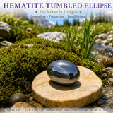 Hämatit Trommelstein Ellipse