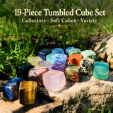 Set di cubi burattati da 19 pezzi