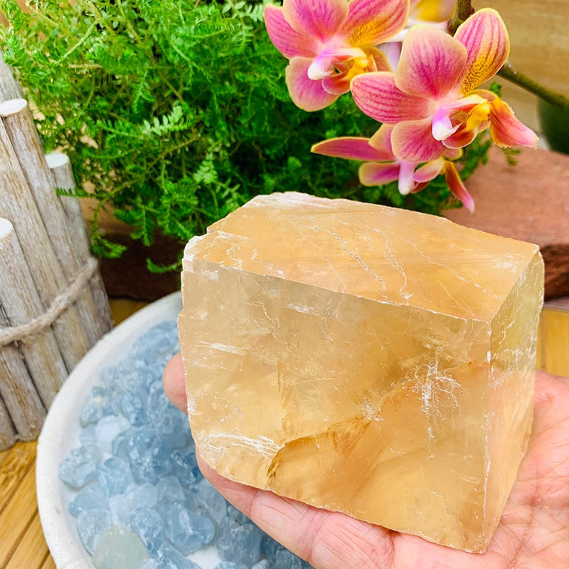 Honey Calcite Chunk - Gift Cards