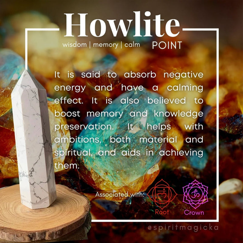 Howlite Point - wand