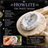 Pedra da preocupação Howlite