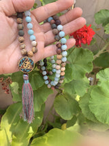 Hum Prayer Bead Pendant