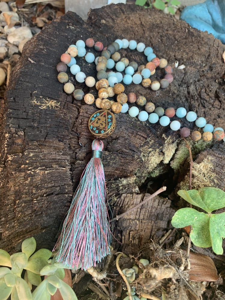Hum Prayer Bead Pendant