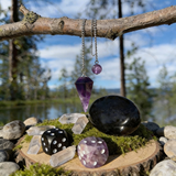 Intention Setting Amethyst & Obsidian Set