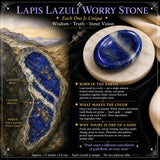 Pedra da preocupação de lápis-lazúli