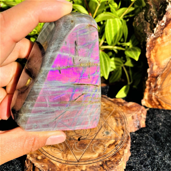 Large Purple Flash Labradorite Freeform (Item #1023)