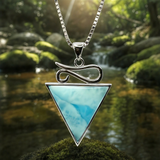 Z ARRON DESIGN Serenity Moonstone koperdraad hanger ketting