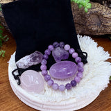 Lepidolite Mala armbånd Unity Pouch Sæt