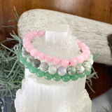 Conjunto de pulseira Mala de cristal Heart Harmony 3 peças
