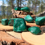 Pierre roulée malachite