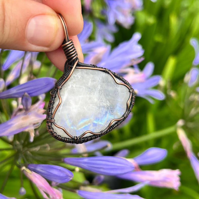 Handmade A-Grade Flash Moonstone Pendant (Only One Available)