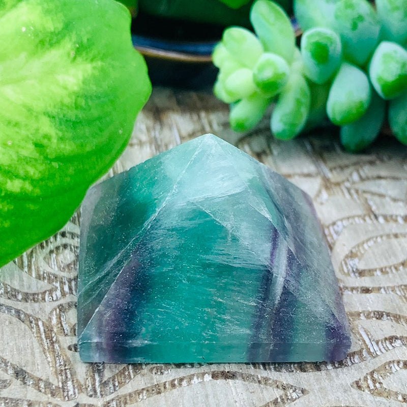 Multicolor Fluorite Pyramid - Small - pyramids