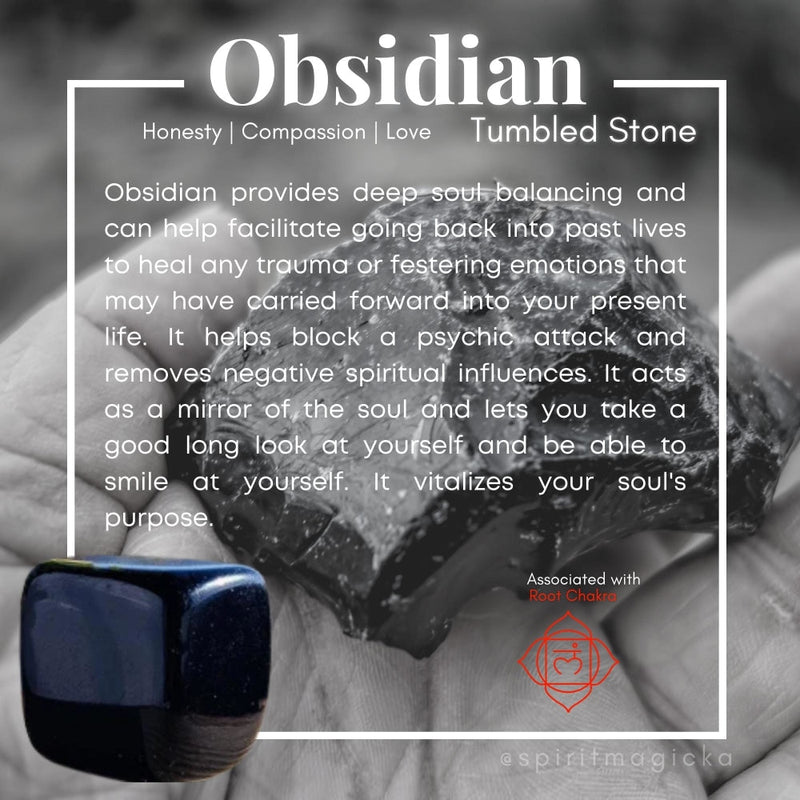 Obsidian Tumbled Cube - tumbledstone