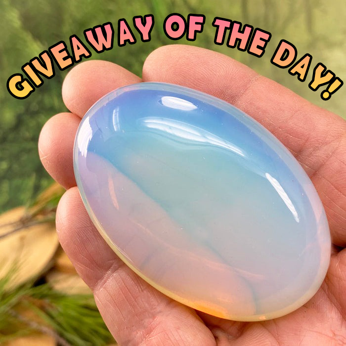 FREE GIVEAWAY! Opalite Palmstone