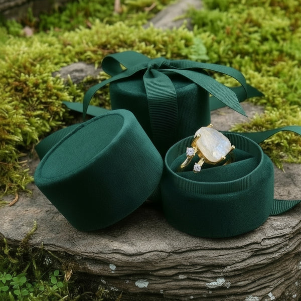 Z ARRON DESIGN Serenity Moonstone koperdraad hanger ketting