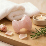 Rose Quartz Mushroom-Shaped Facial Massage Tool