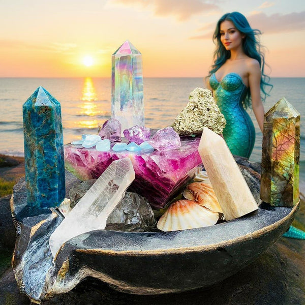 16-delige zeemeermin betovering kristallen set 🧜‍♀️