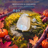 GEMSTONE JEWELRY EVENT  Moonstone & Gold Ring