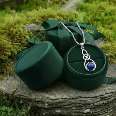 Z ARRON DESIGN Serenity Moonstone koperdraad hanger ketting