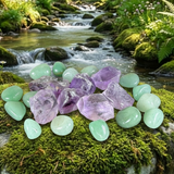49-Piece Rose Quartz & Loving Stones Feel-Good Crystal Set