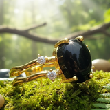 Z ARRON DESIGN Serenity Moonstone koperdraad hanger ketting