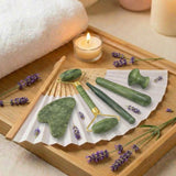 5 PC Jade Massage Beauty Kit for Anti-aging & Smoothing Wrinkles