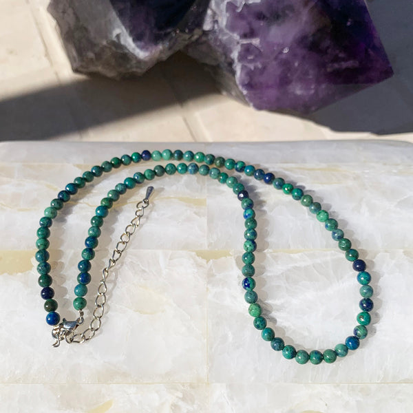 Phoenix Lapis - 4th Chakra Stone Necklace
