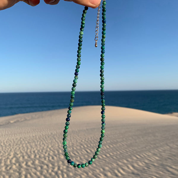 Phoenix Lapis - 4th Chakra Stone Necklace