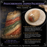 Polychromatischer Jaspis Palmstein