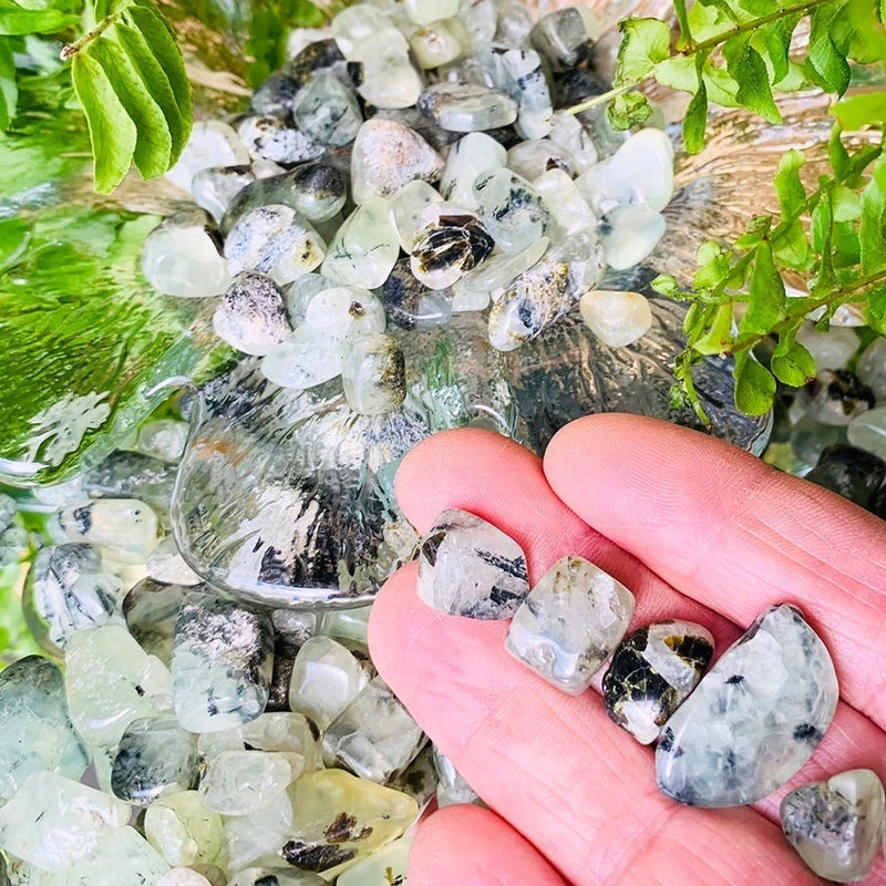 WORKING ON Name? Prehnite Pebble Stones - tumbledstone