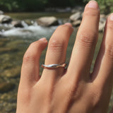 Silver Wave Ring of Flow