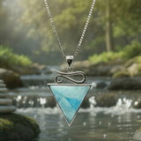 Z ARRON DESIGN Serenity Moonstone koperdraad hanger ketting