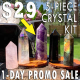 Set di 5 pezzi Guardian Crystal Energy Protection a soli $ 29 in promozione di 1 giorno