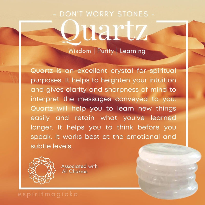 Quartz Worry Stone - worrystone