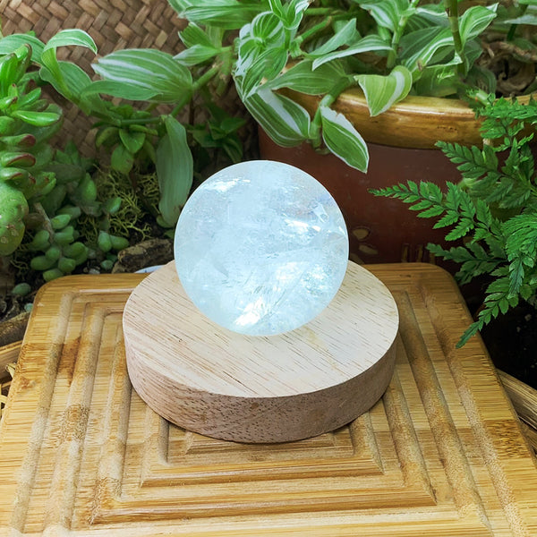 Lumière d'ambiance en cristal (Quartz Sphere-Medium)