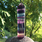 Rainbow Fluorite Wand (Large) - wand
