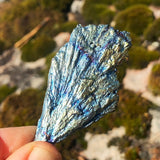 WORKING ON Rainbow Peacock Kyanite Fan - rawstone