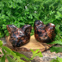 Crystal Animal Spirit Totems: Visionary Cat - Red Obsidian