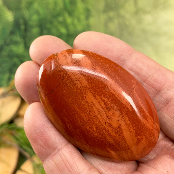 Piedra de palma de jaspe rojo