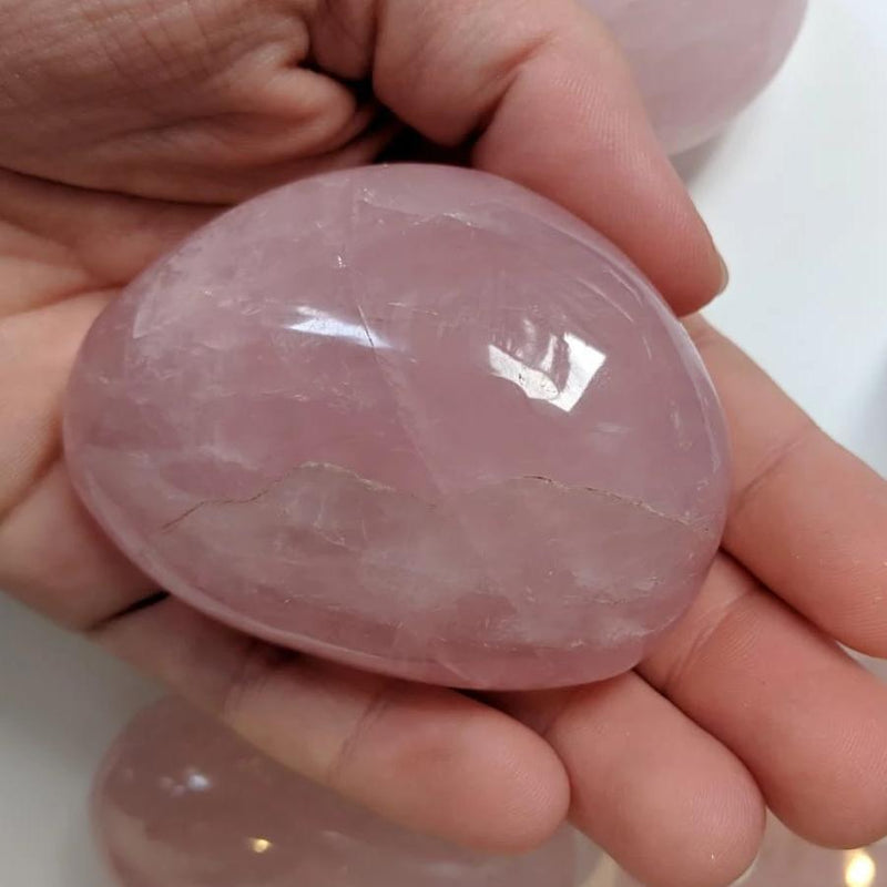 Rose Quartz Palmstone - palmstone