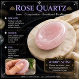 Piedra de preocupación de cuarzo rosa