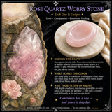 Piedra de preocupación de cuarzo rosa