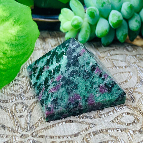 Ruby in Zoisite Pyramid - Small - pyramids